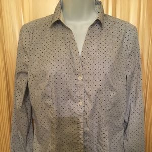 Blue Polka Dot Shirt H&M